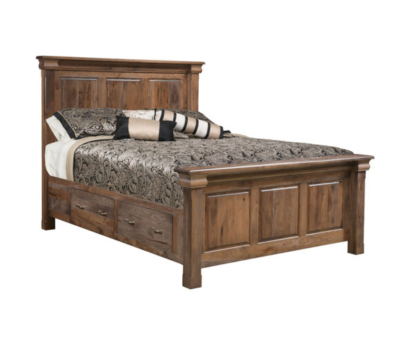 Hampton Bed with Storage Rails