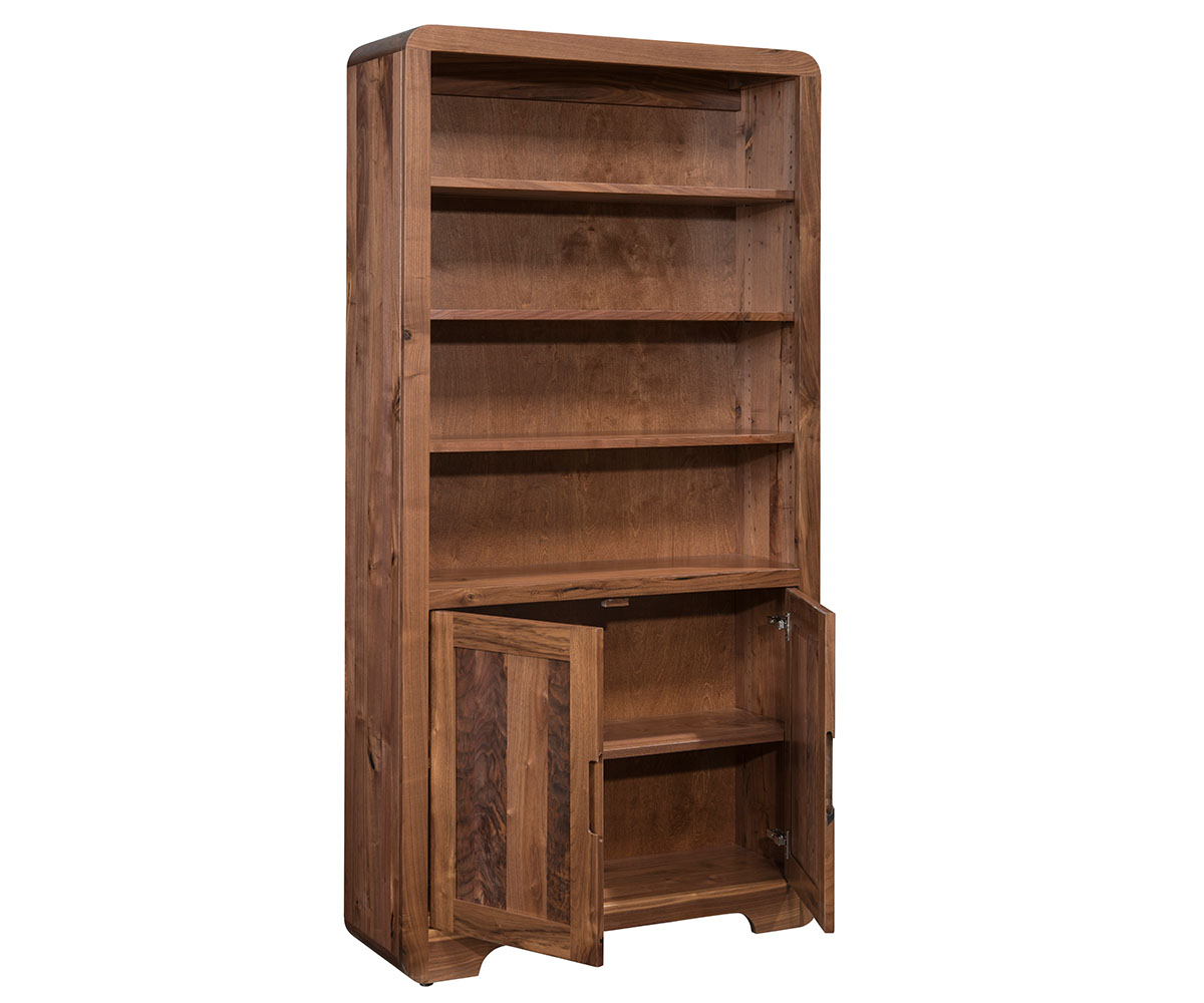 Europa Bookcase With Doors - 36"W - Image 2