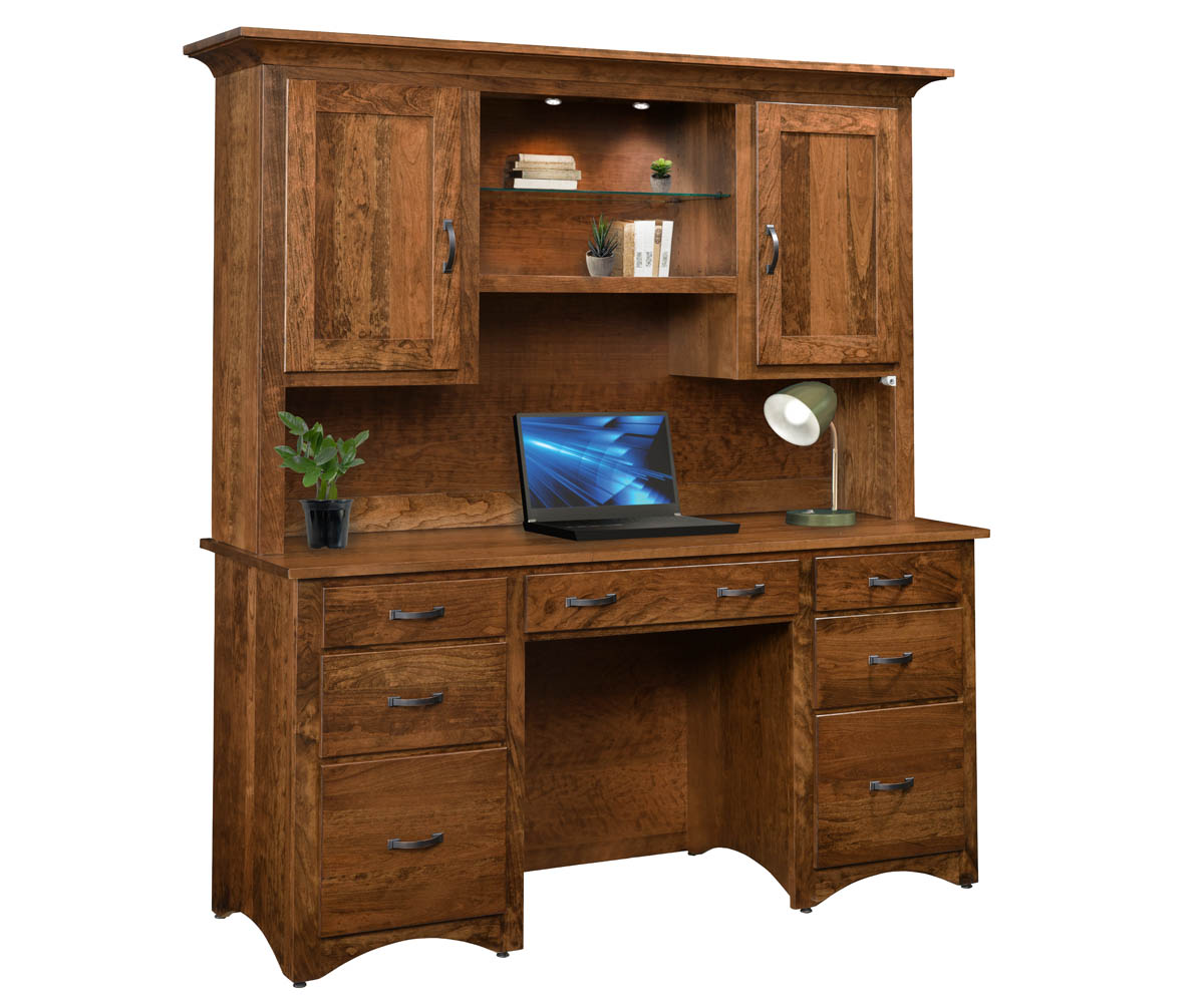 Shaker Desk With Hutch