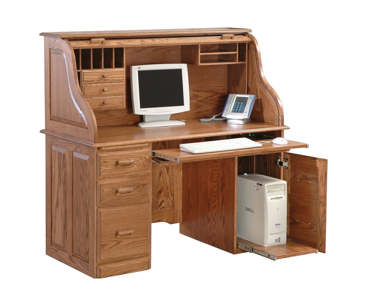 Computer Rolltop Desk