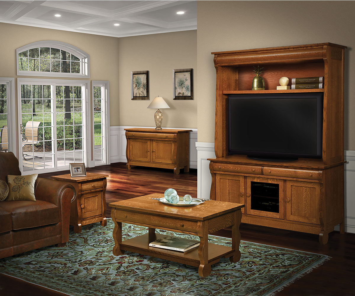 Old Classic Sleigh Lift-Top Coffee Table - Image 2