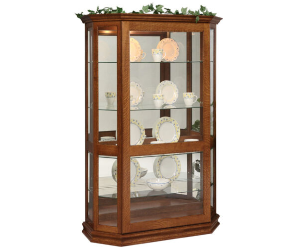 Angled Picture Frame With Sliding Door Curio