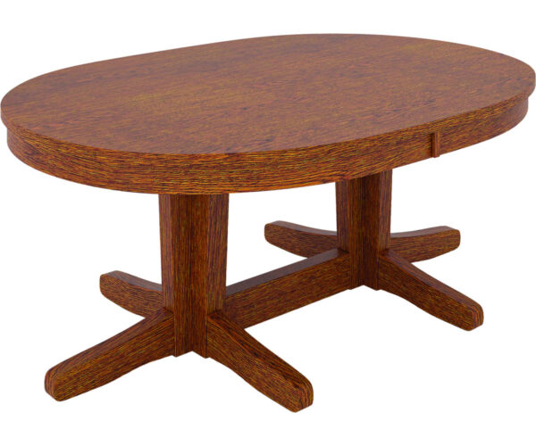 Glacier Double Pedestal Table