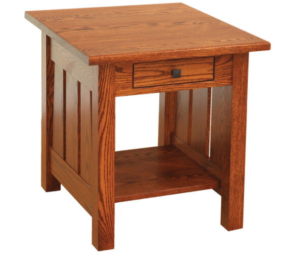 Canted Mission End Table - 22"W