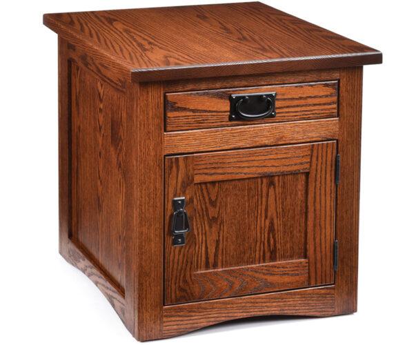 Enclosed Mission End Table