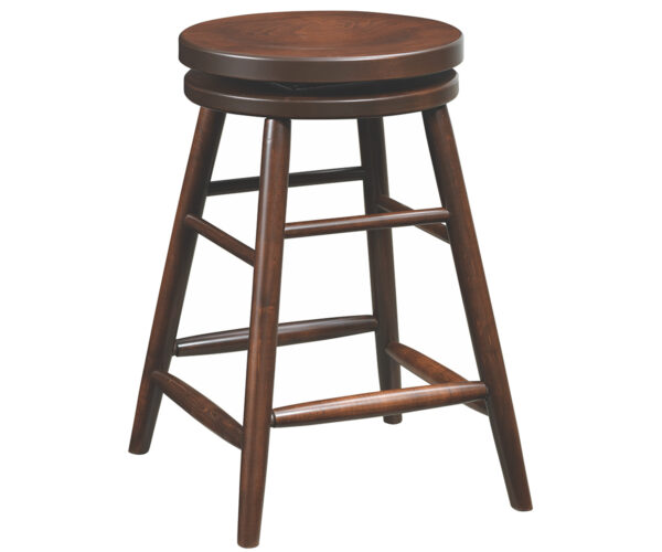 24" Swivel Bar Stool With Plain Legs