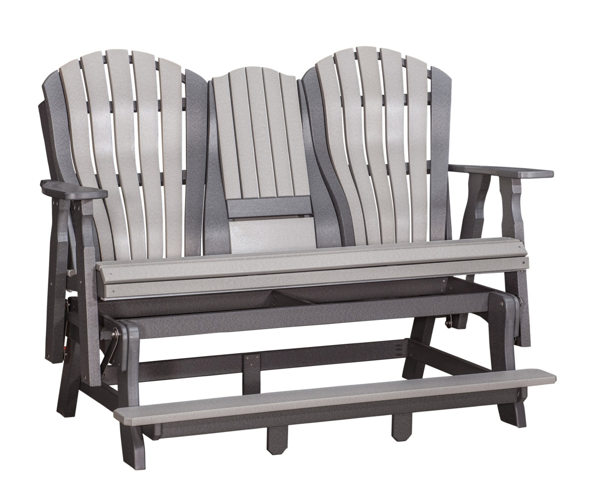 5’ Bentback Counter Height Glider With Console