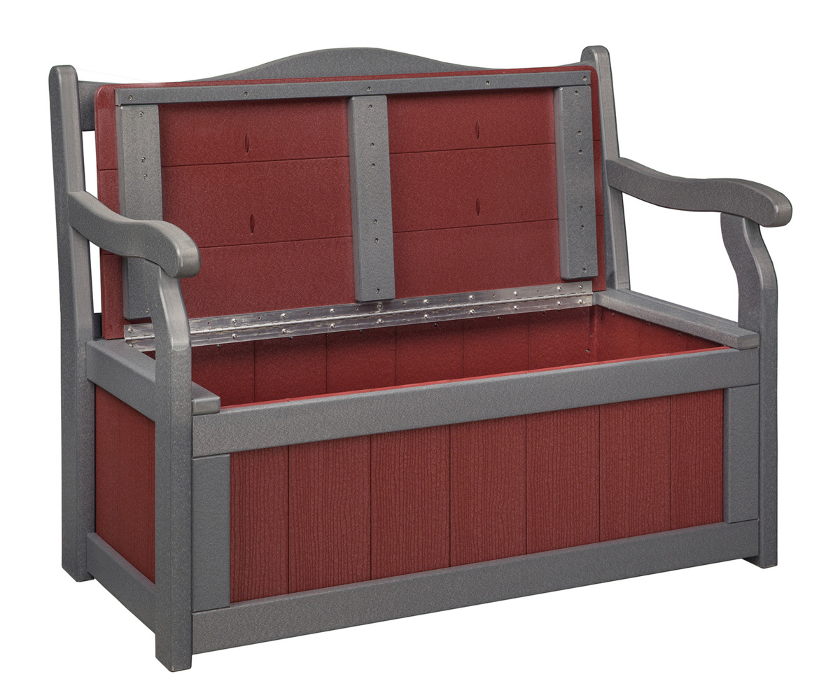 4’ Garden Bench With Storage - Image 2