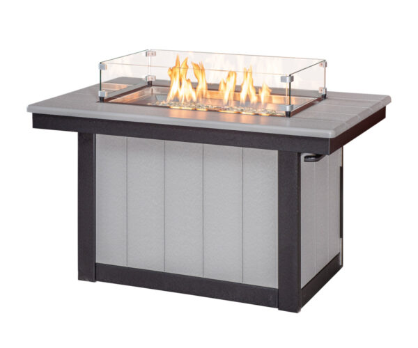 Rectangle Conversation Firepit Table
