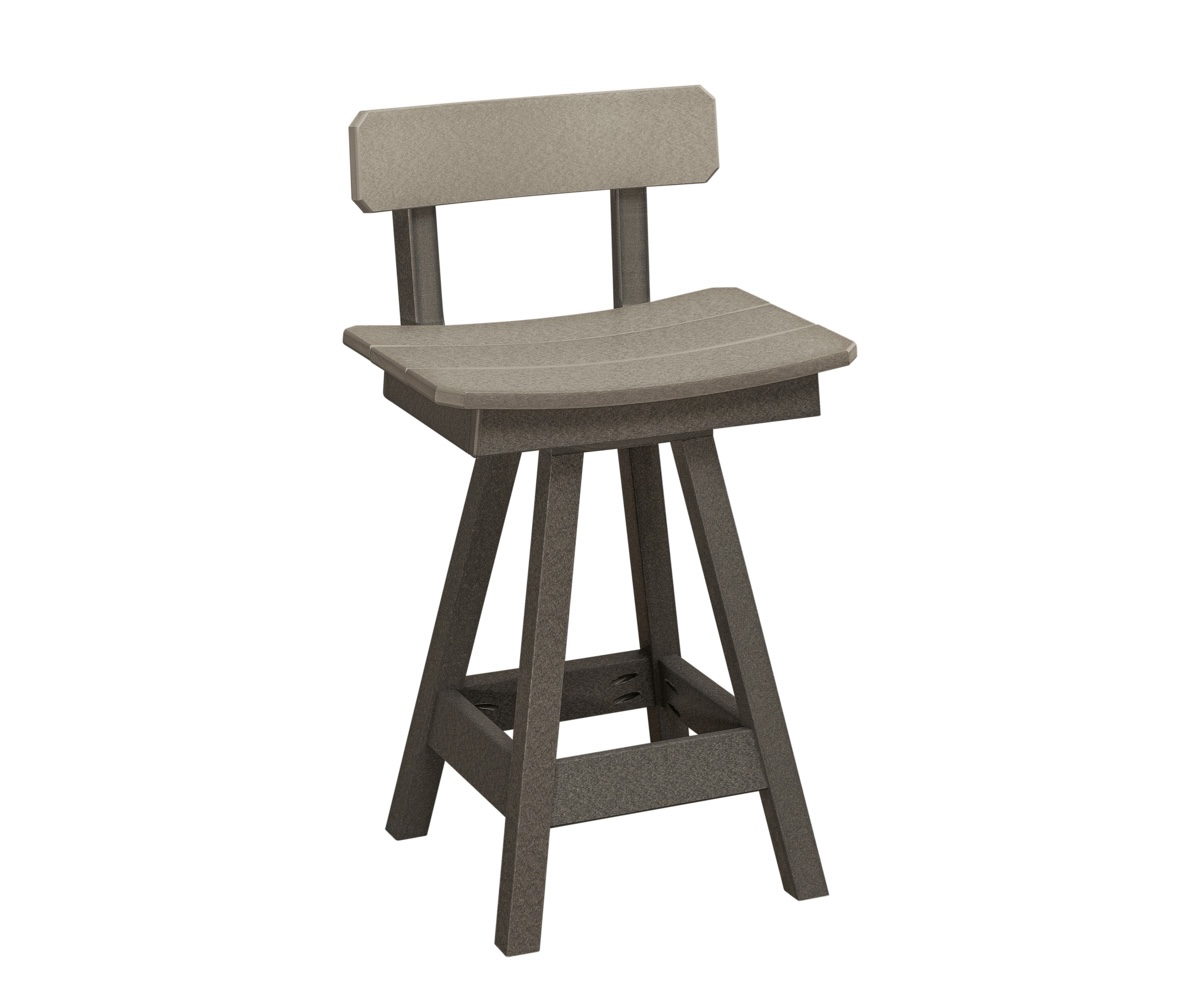 Swivel Bar Stool With Back
