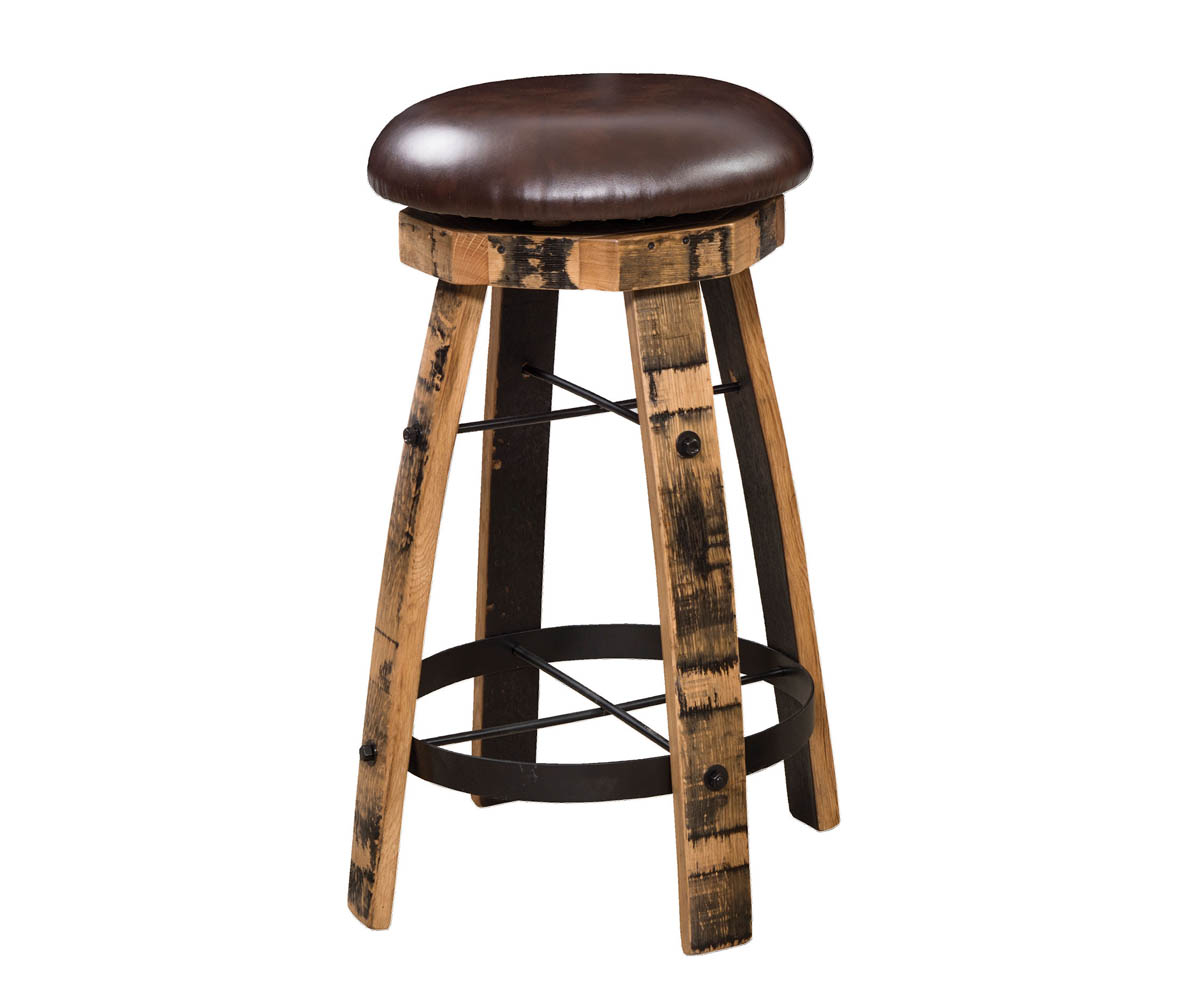 Barrel 24" Swivel Barstool