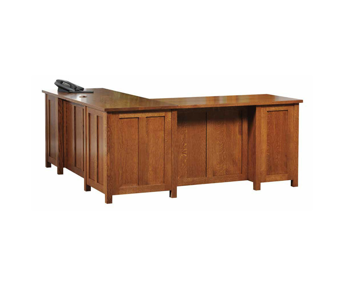 Coventry Mission L Desk With Hutch - Image 2