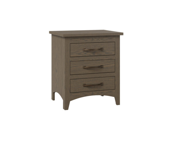 Glacier 3 Drawer Nightstand