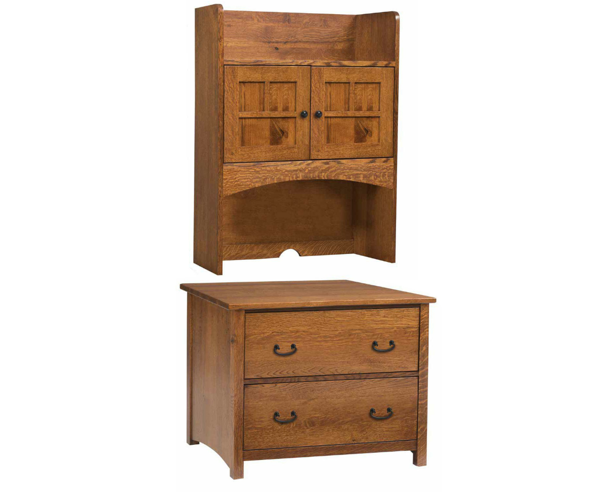 Rivertowne Lateral File With Hutch