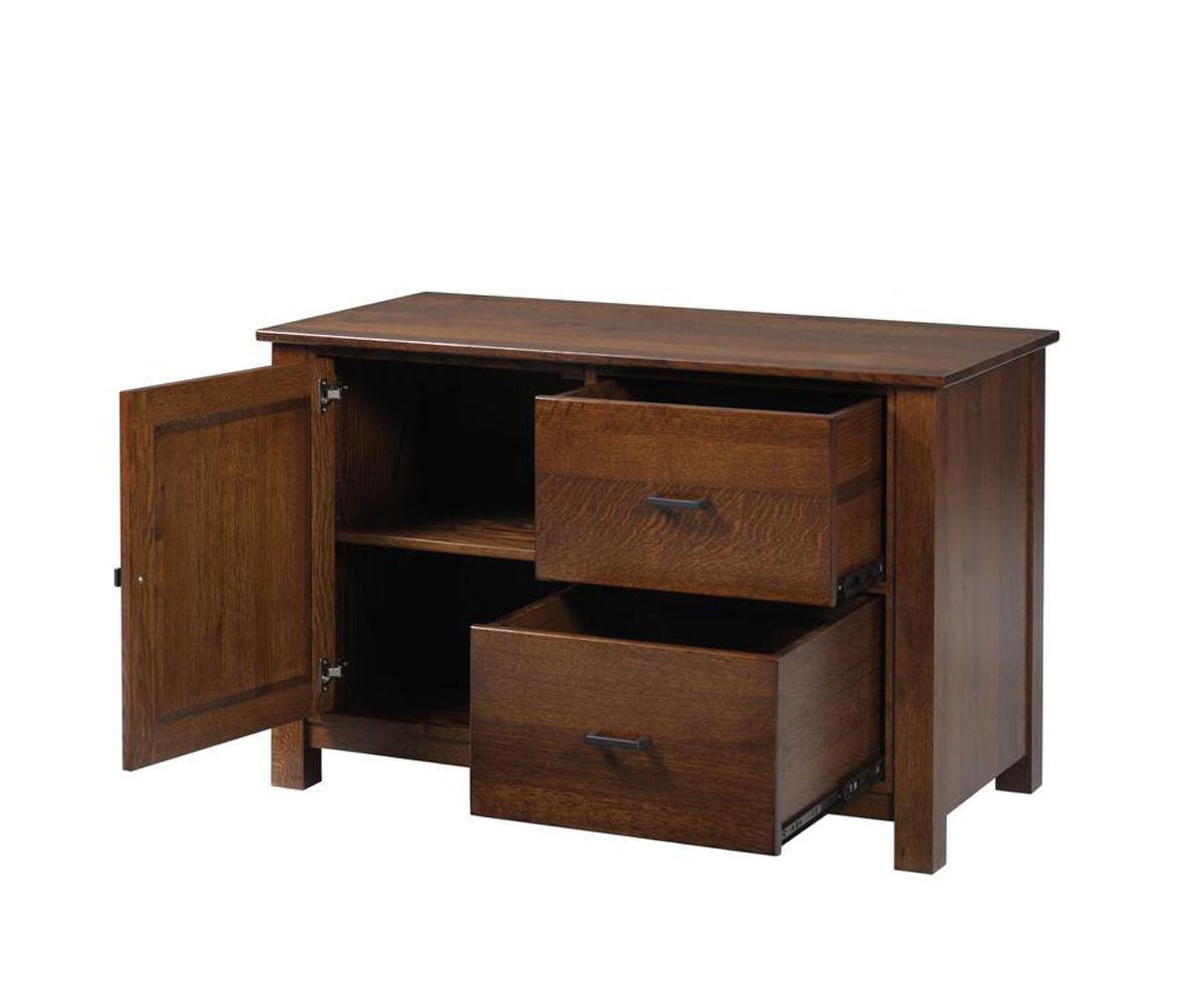 Clark Mission Modular 48" Credenza With Hutch - Image 2