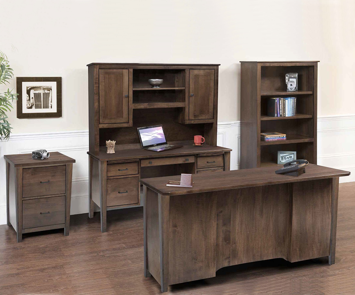 Woodland Shaker Lateral File With Hutch - Image 3