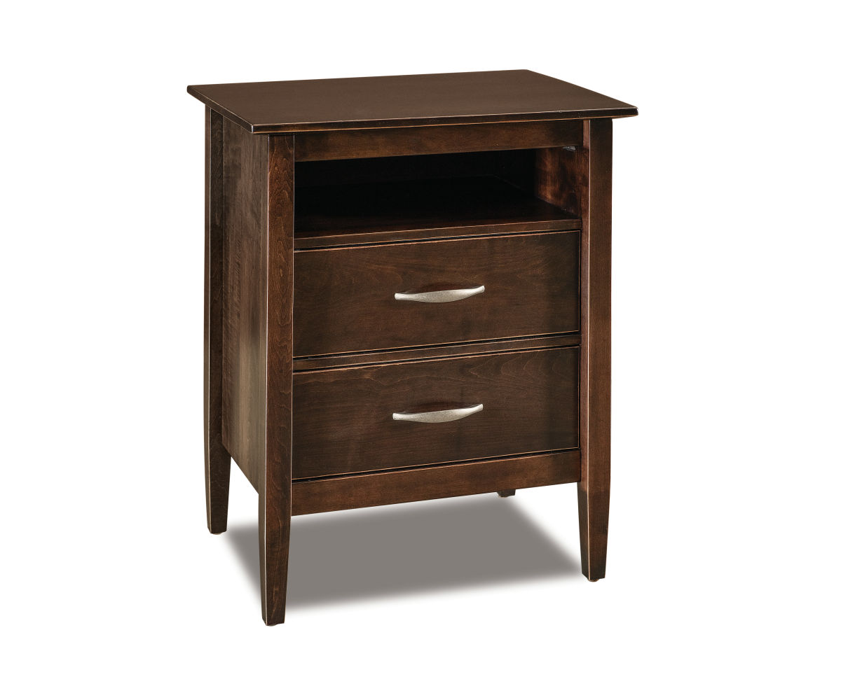 Imperial 2 Drawer Open Nightstand